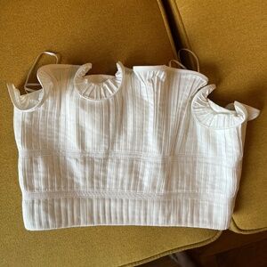 AMUR Oriel Strapless Pleated Bustier Bridal Top, size 4